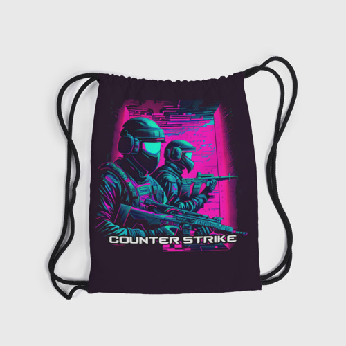 Рюкзак-мешок 3D Cs Go neon - фото 6