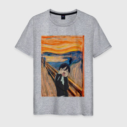 Крик бездомный Бог – Мужская футболка хлопок с принтом купить со скидкой в -20%