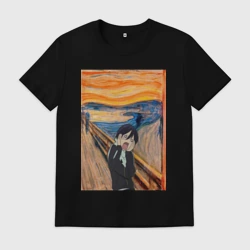 Мужская футболка хлопок Крик бездомный Бог