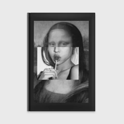 Ежедневник Джоконда с чупа чупсом - чёрно белая