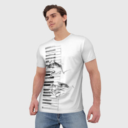 Мужская футболка 3D Фортепианный концерт - фото 2