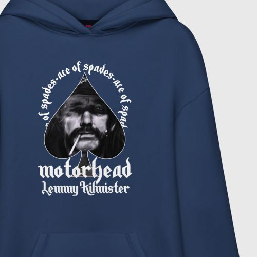 Худи SuperOversize хлопок Lemmy Motorhead, цвет темно-синий - фото 3