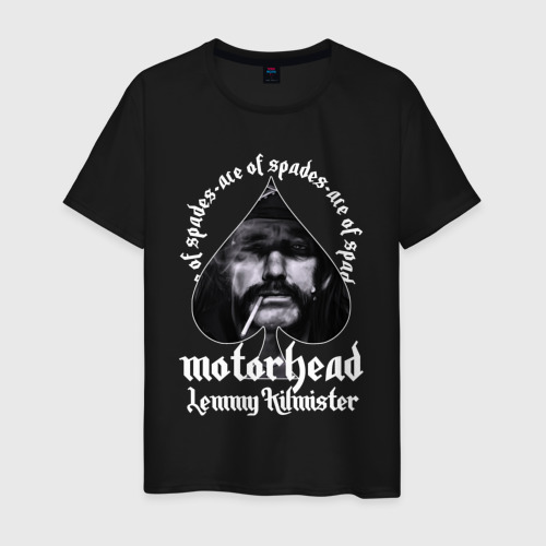 Мужская футболка хлопок Lemmy Motorhead, цвет черный