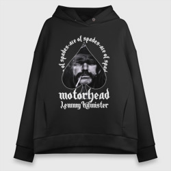 Женское худи Oversize хлопок Lemmy Motorhead