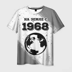 На Земле с 1968: краска на светлом – Футболка с принтом купить со скидкой в -26%