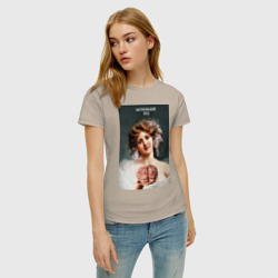 Женская футболка хлопок Используй это - мем про мозг - фото 2