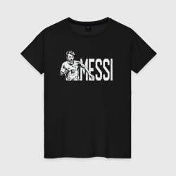 Женская футболка хлопок Football Messi