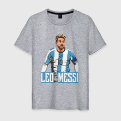 Messi la pulga – Мужская футболка хлопок с принтом купить со скидкой в -20%