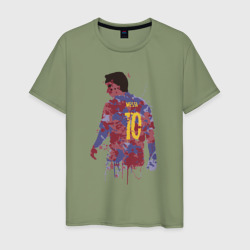 Color Messi – Мужская футболка хлопок с принтом купить со скидкой в -20%