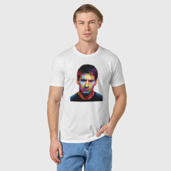 Мужская футболка хлопок Face Messi - фото 2