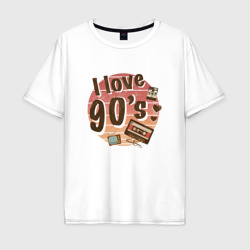 Мужская футболка хлопок Oversize I love 90-s