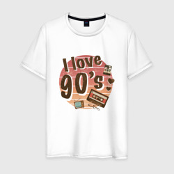 Мужская футболка хлопок I love 90-s