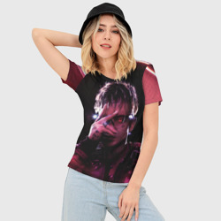 Женская футболка 3D Slim Кибер Сайонара - фото 2
