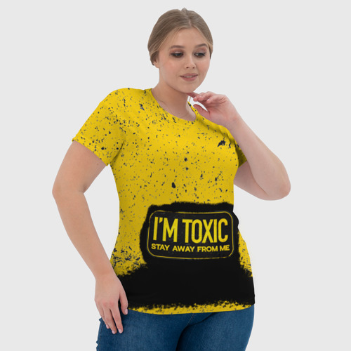 Женская футболка 3D Toxic, цвет 3D печать - фото 6