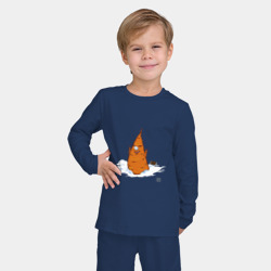 Детская пижама с лонгсливом хлопок Морковик - фото 2