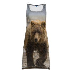 Медвежонок в аэропорту – Платье-майка 3D с принтом купить