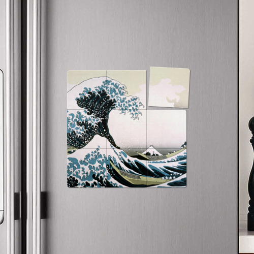 Магнитный плакат 3Х3 Гигантская волна в Японии - фото 4