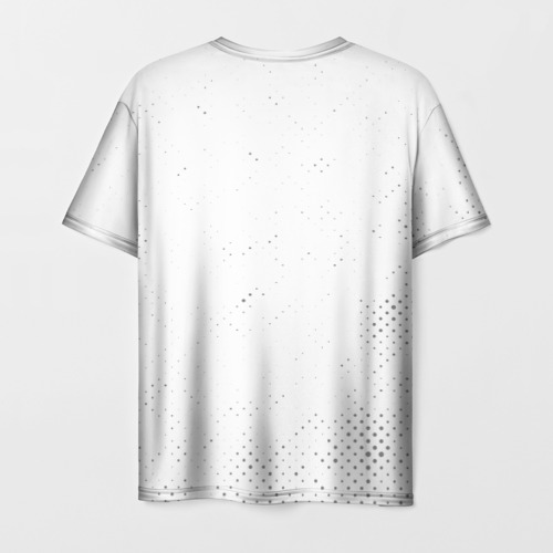 Мужская футболка 3D с принтом Альпинист и этим все сказано: на светлом, вид сзади #1