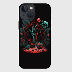Чехол для iPhone 13 mini Рука зомби из могилы