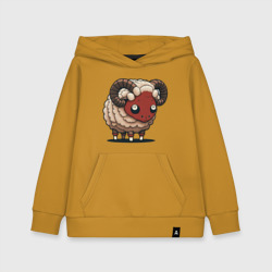 Детская толстовка хлопок Сюрреалистичный, кудрявый баран
