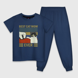 Детская пижама хлопок Лучшая мама котика на свете