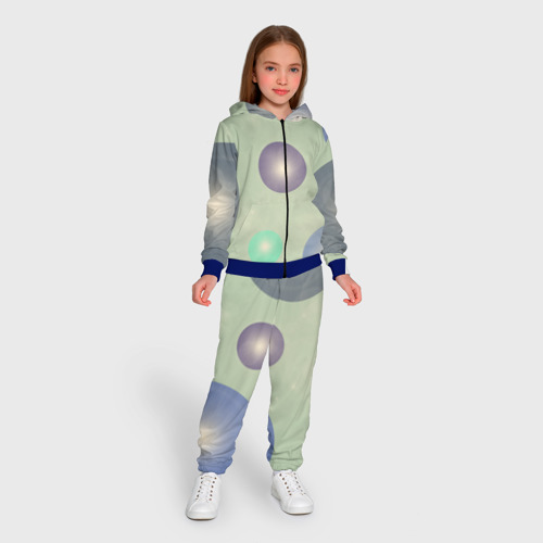 Детский 3D костюм с принтом Светящиеся шары, вид сбоку #3