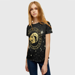 Женская футболка 3D Знак козерога на звездном небе - фото 2