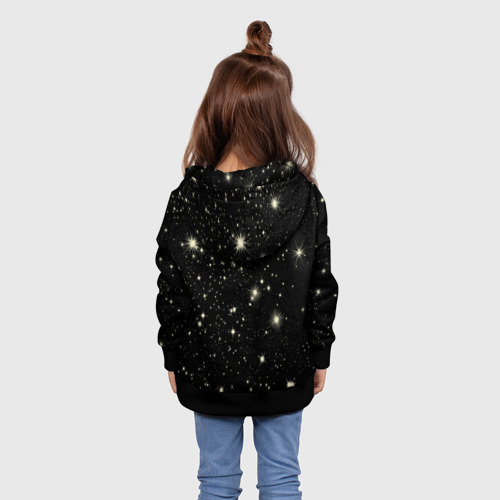 Детская толстовка 3D Знак козерога на звездном небе, цвет черный - фото 5