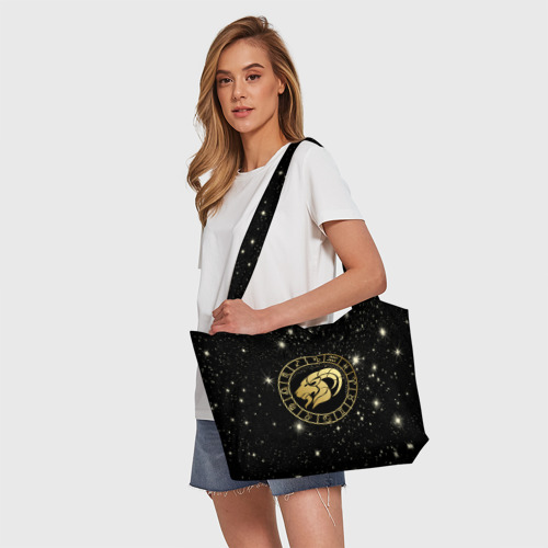 Пляжная сумка 3D Знак козерога на звездном небе - фото 5