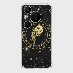 Чехол для Huawei Pura 70 Pro Знак Водолея на звездном небе