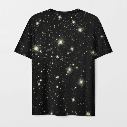 Мужская футболка 3D Знак Водолея на звездном небе, цвет 3D печать - фото 2