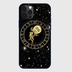 Чехол для iPhone 12 Pro Max Знак Водолея на звездном небе