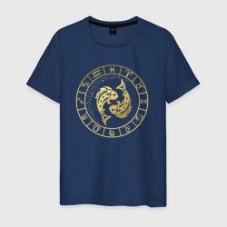 Рыбы знак зодиака – Мужская футболка хлопок с принтом купить со скидкой в -20%