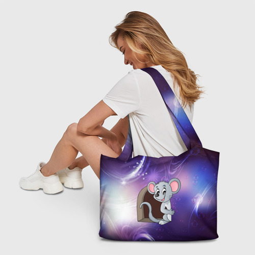 Пляжная сумка 3D Мышонок в космосе - фото 6