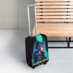 Чехол для чемодана 3D Киберпанк в стиле аниме - фото 2