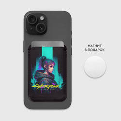 Картхолдер Magsafe магнитный Киберпанк в стиле аниме - фото 2