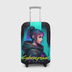 Чехол для чемодана 3D Киберпанк в стиле аниме
