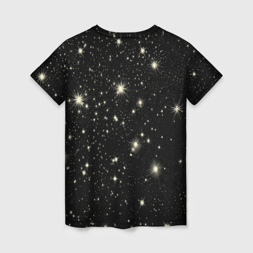 Женская футболка 3D Знак Овен на звездном небе, цвет 3D печать - фото 2
