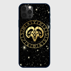 Чехол для iPhone 12 Pro Max Знак Овен на звездном небе