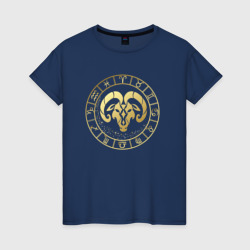 Женская футболка хлопок Знак зодиака Овен Aries