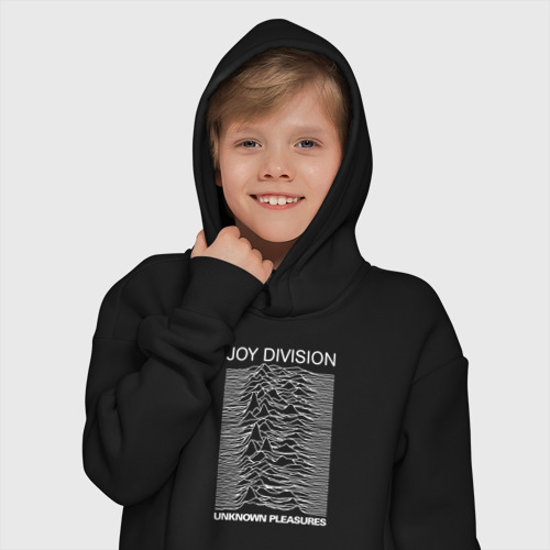 Детское худи Oversize хлопок Joy Division, цвет черный - фото 12