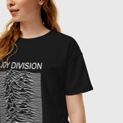 Женская футболка хлопок Oversize Joy Division - фото 2