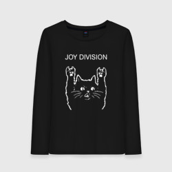 Женский лонгслив хлопок Joy Division рок кот