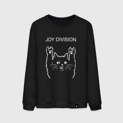 Мужской свитшот хлопок Joy Division рок кот