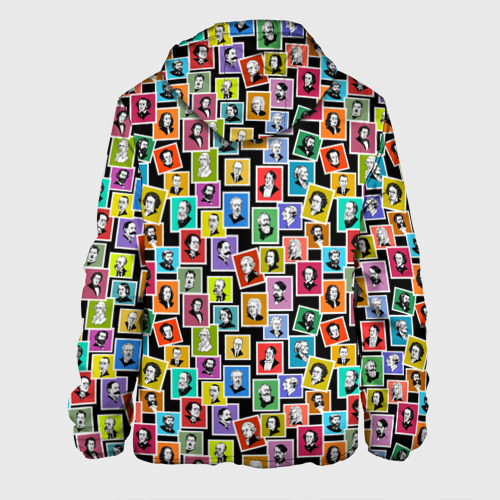 Мужская куртка 3D Великие композиторы на марках, цвет 3D печать - фото 2
