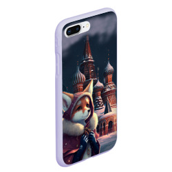 Чехол для iPhone 7Plus/8 Plus матовый Лиса на Красной площади - фото 2