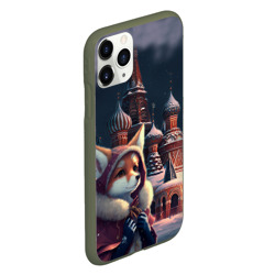 Чехол для iPhone 11 Pro матовый Лиса на Красной площади - фото 2
