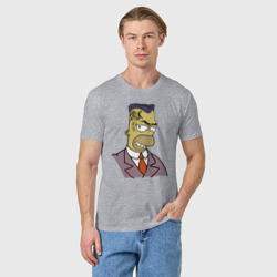 Мужская футболка хлопок Гомер Симпсон деловой - фото 2