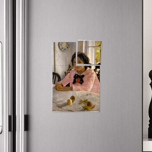Магнитный плакат 2Х3 Девочка с персиками - картина Серова - фото 4