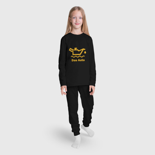 Детская пижама с лонгсливом хлопок Жёлтая маслёнка Volkswagen, цвет черный - фото 5